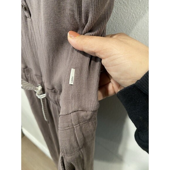 Vuori Womens Pose Scoop Jumpsuit Sz Large Chocolate Loungewear Comfort Travel - Picture 3 of 12